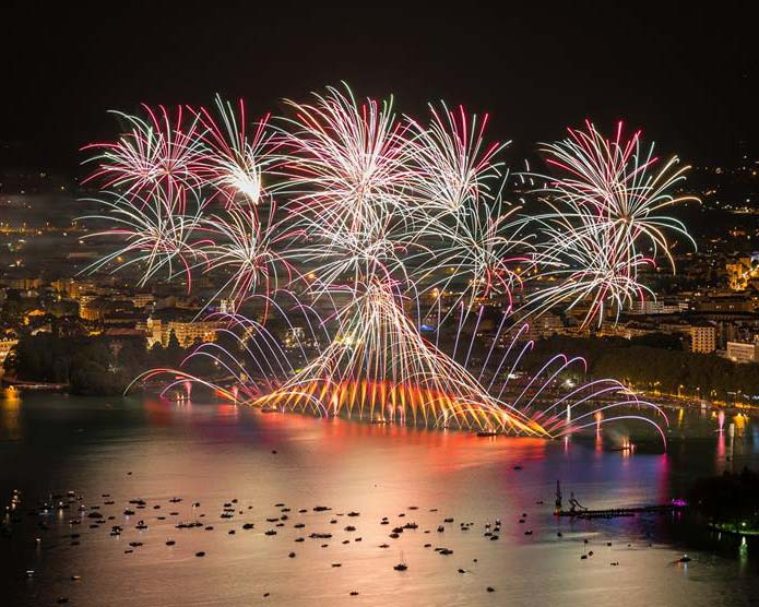 Ruggieri Pyrotechnie Fête du Lac in Annecy