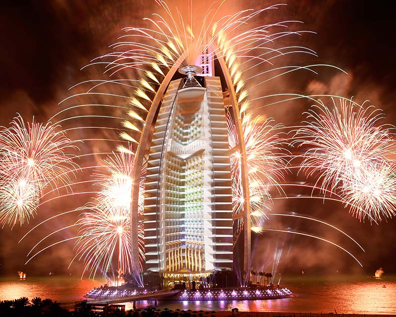 Ruggieri Pyrotechnie Fête Nationale Dubaï (EAU) Burj Al Arab