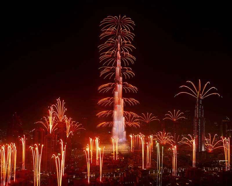 Ruggieri Pyrotechnie New Year's Evening Dubaï (EAU) Burj Khalifa