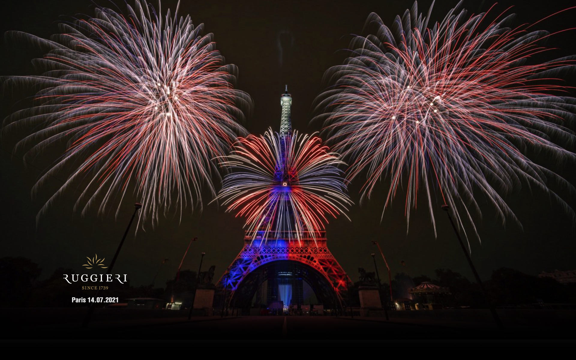 Ruggieri Paris 14 juillet Tour Eiffel 2021 Feu d'artifice